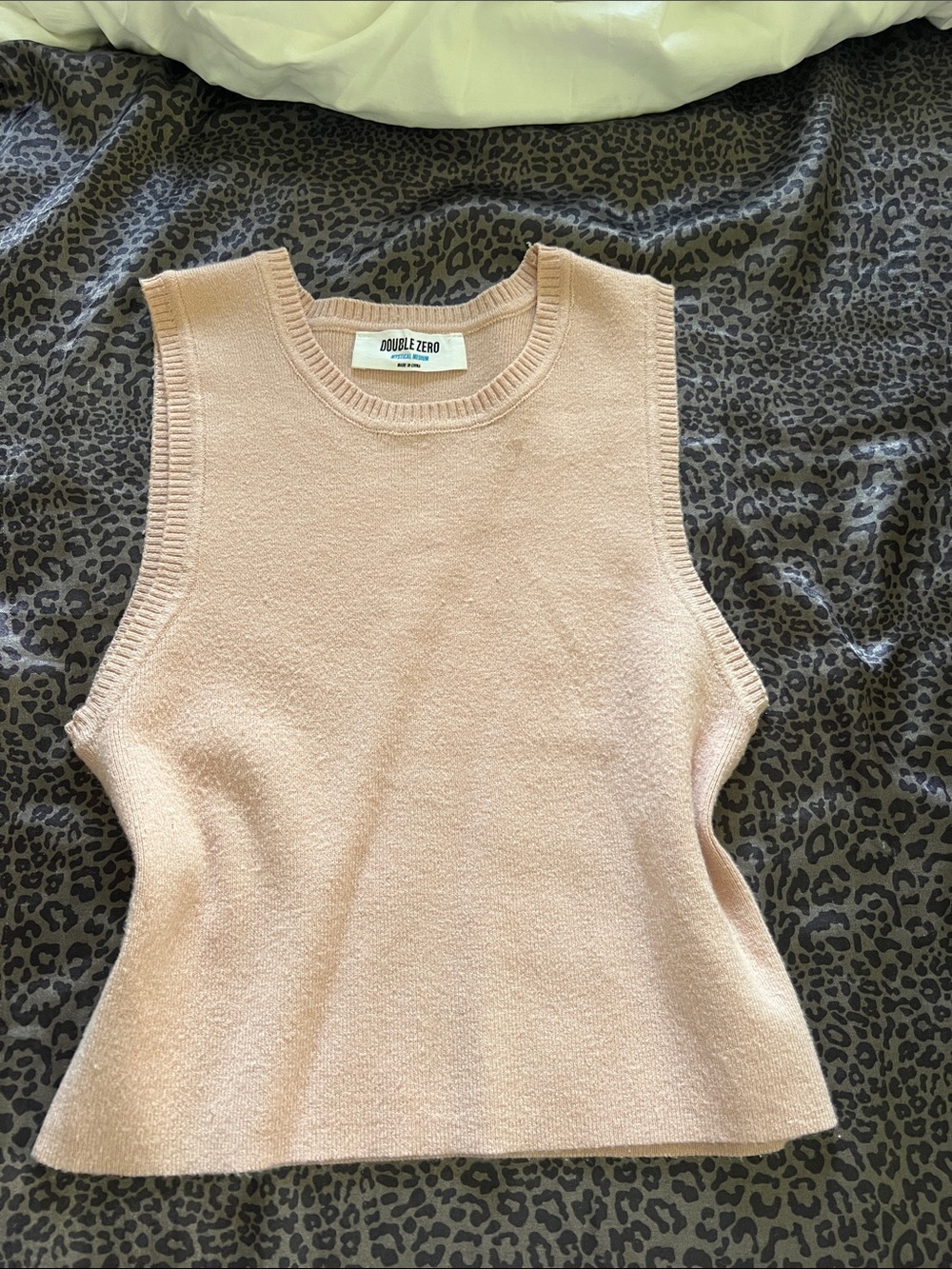 Double Zero Soft Blush Knit Tank
